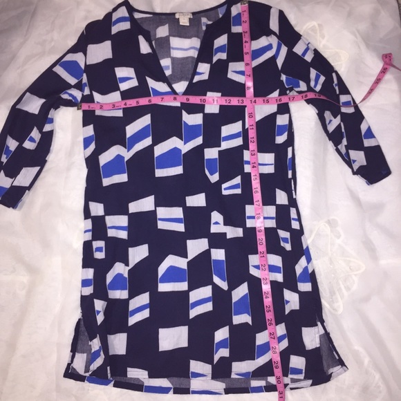 J. Crew tunic top. Quarter sleeve - Picture 4 of 4
